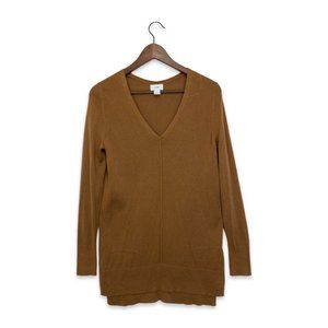 Old Navy Long Sleeve V-Neck Brown Pullover Sweater